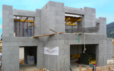 Travaux en cours pour la maison passive de Carros Maison passive Vision